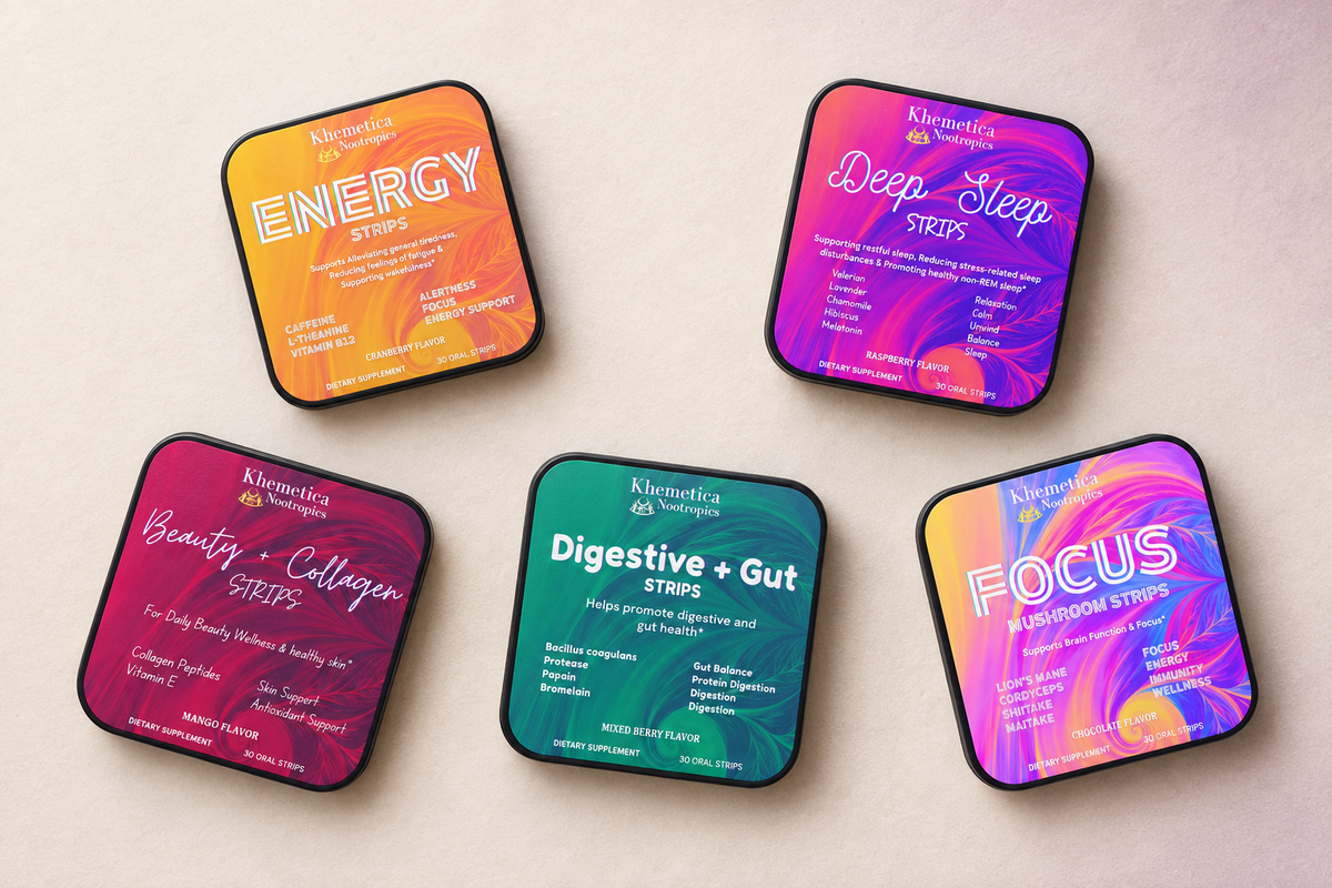 Khemetica overhead product banner