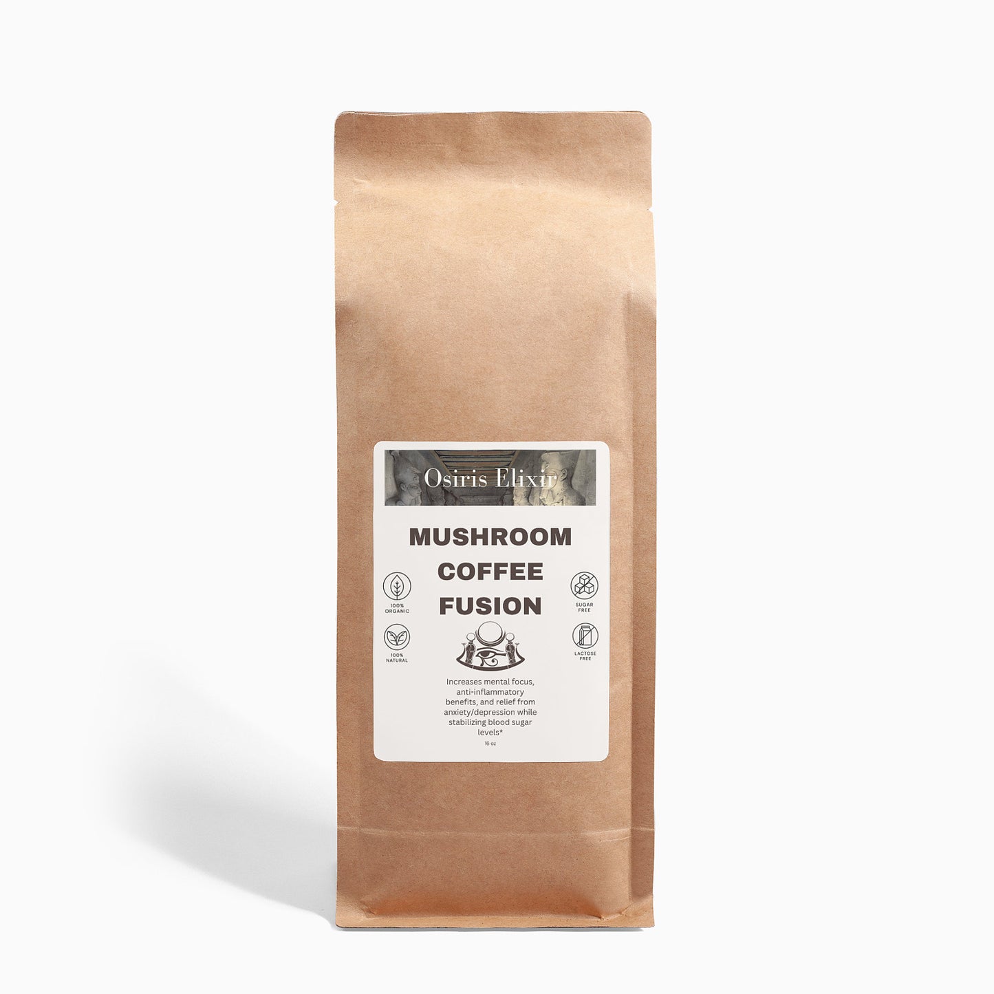 Osiris Elixir's Mushroom Coffee Fusion - Lion's Mane & Chaga 16oz
