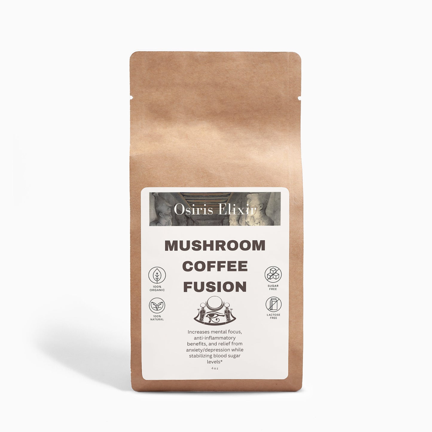 Osiris Elixir's Mushroom Coffee Fusion - Lion's Mane & Chaga 4oz