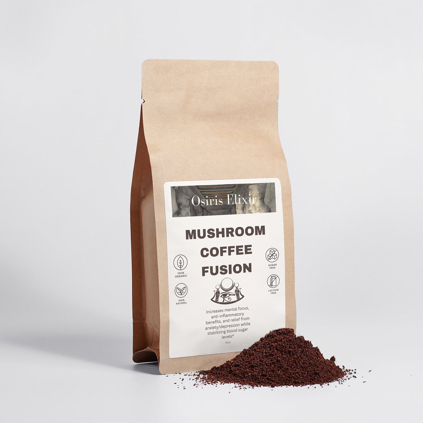 Osiris Elixir's Mushroom Coffee Fusion - Lion's Mane & Chaga 4oz